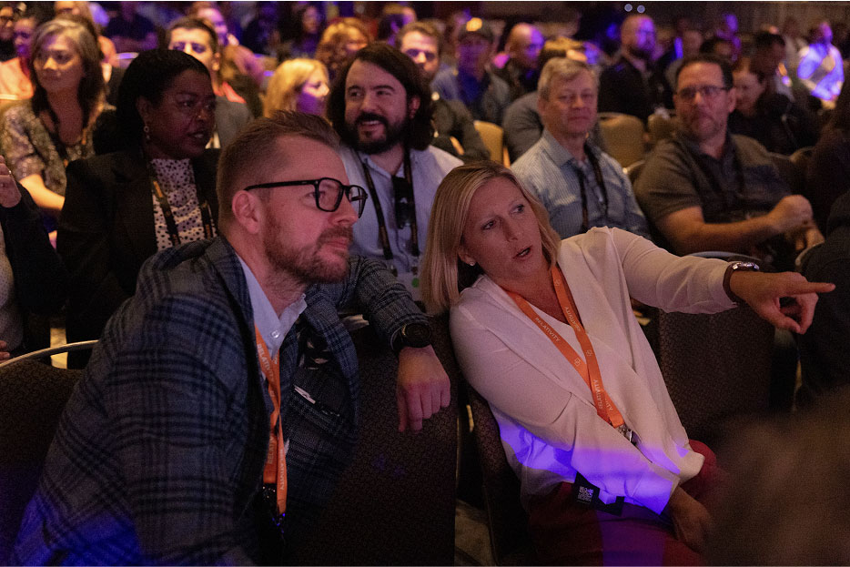 Relativity Fest attendees during a session