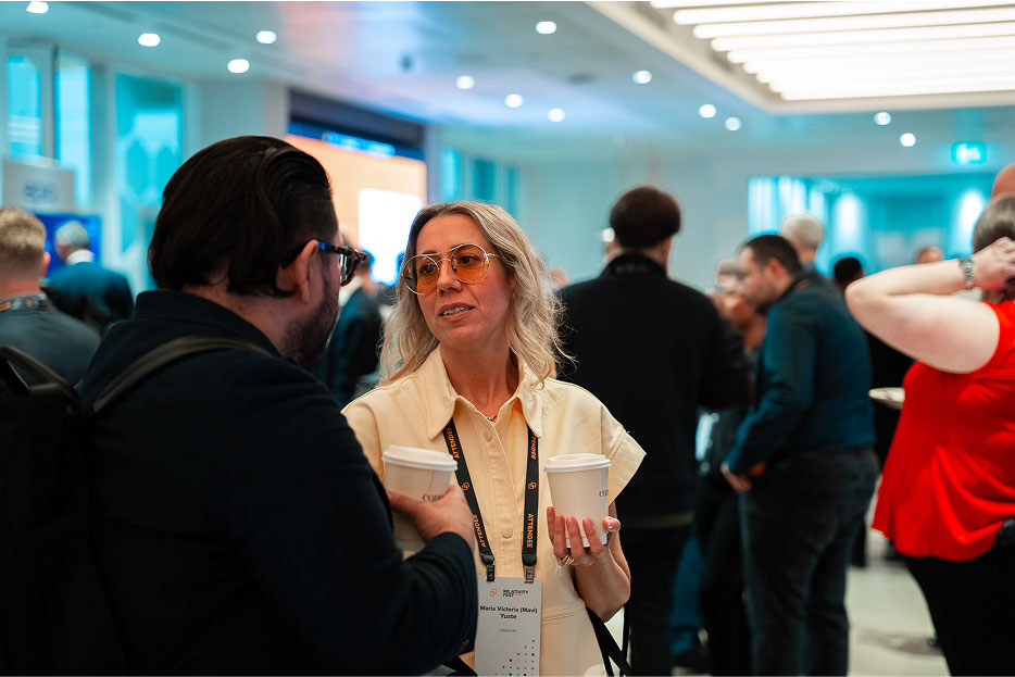 Relativity Fest attendees socializing